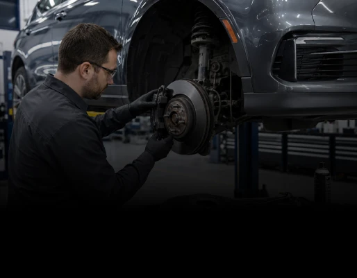 Technician tracing an electrical fault on a European car at the Eurotech Automotive workshop in Albion, Brisbane - Australia
