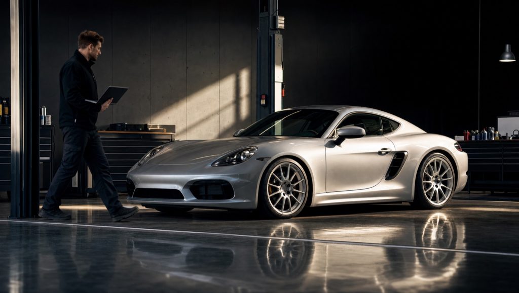 Porsche servicing outside dealership sydney